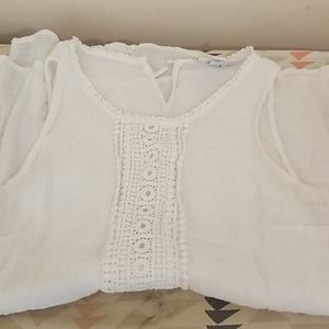 Lace pattern maternity tunic